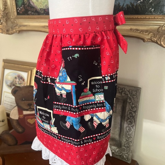 Rare Vintage Daisy Kingdom Raggedy Ann & Andy Handmade Lace Ruffle Skirt - Picture 8 of 9